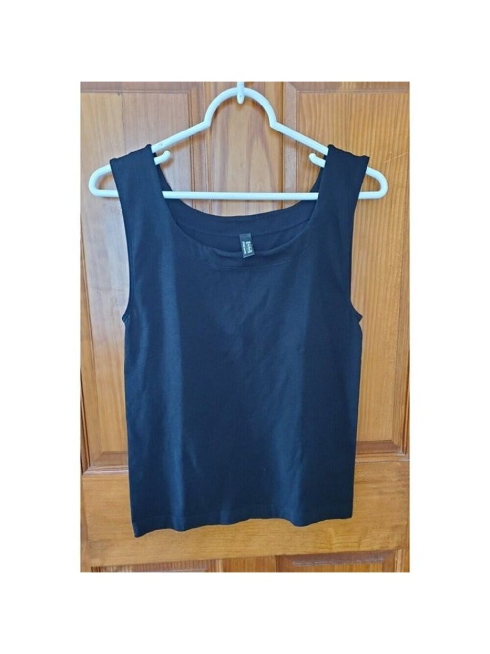WOLFORD Black Classic Stretch Scoop Neck Tank Top Black Size L